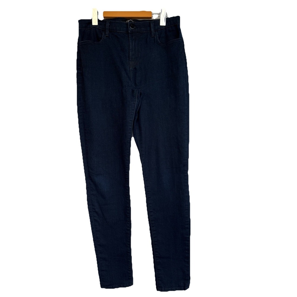 J Brand The Skinny Jeans Dark Blue Indigo Stretch Denim Mid-Rise Size 30
